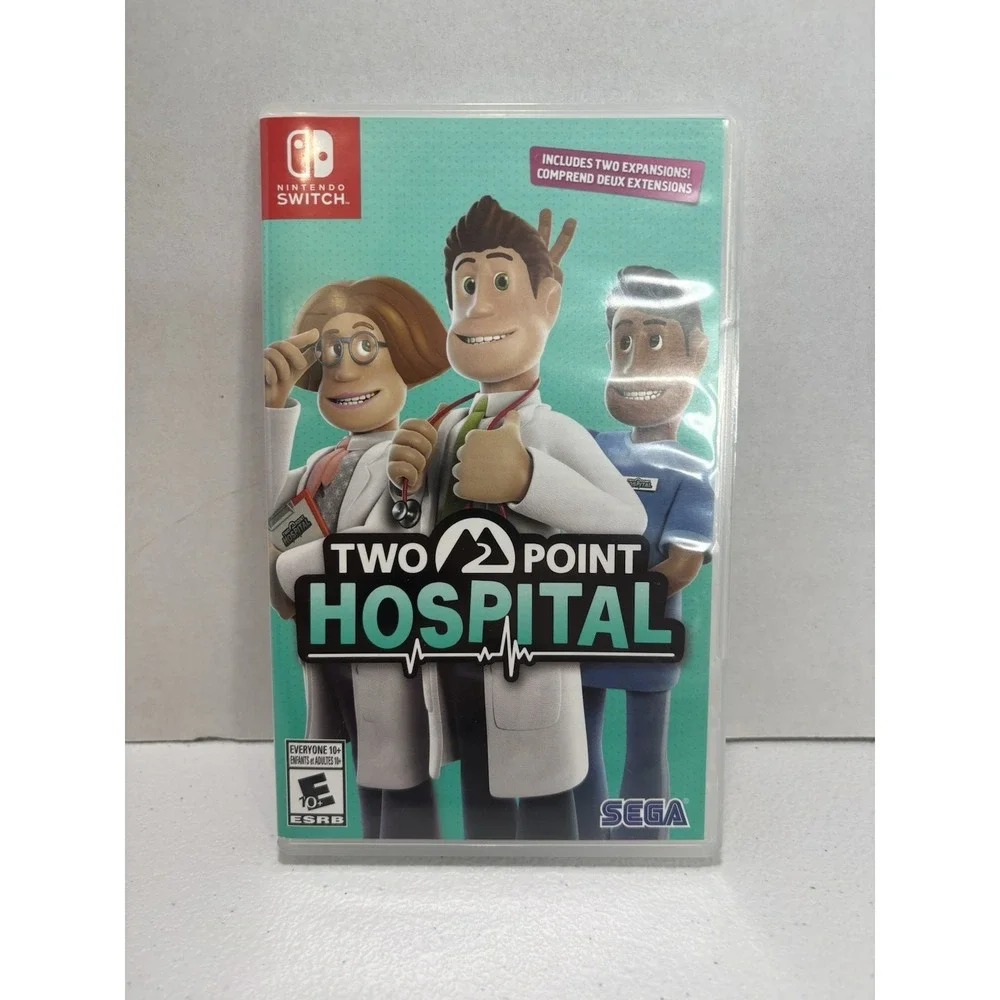 Two Point Hospital (Nintendo Switch, 2020) Complete CIB Tested & Working Clean